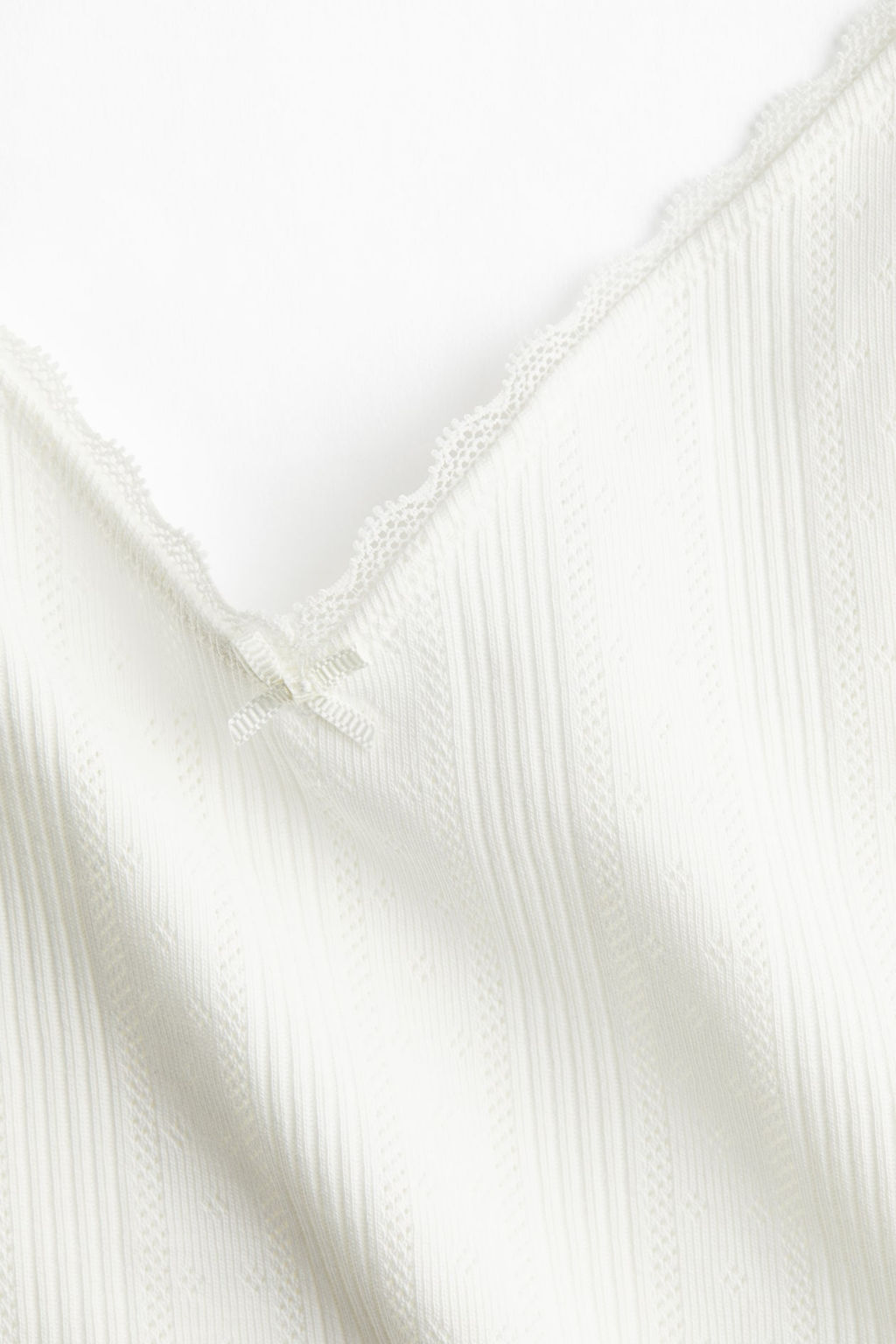 Top de tirantes en punto pointelle - H&m фото 6