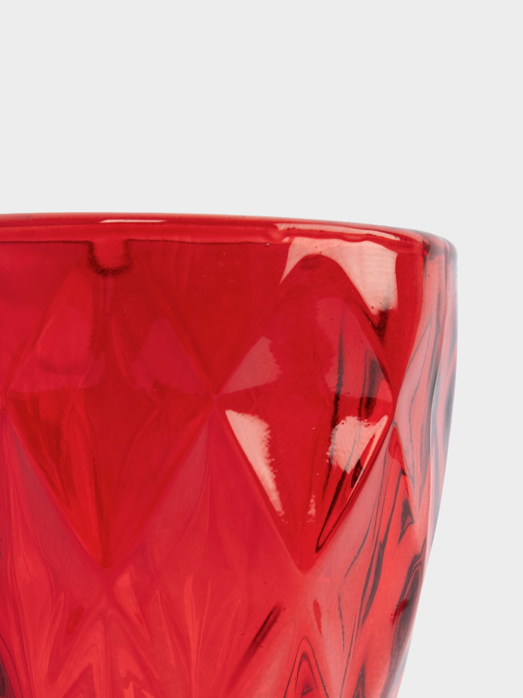 Рюмка, 50 мл, стекло, красная, Diamond color - Anna lafarg фото 5