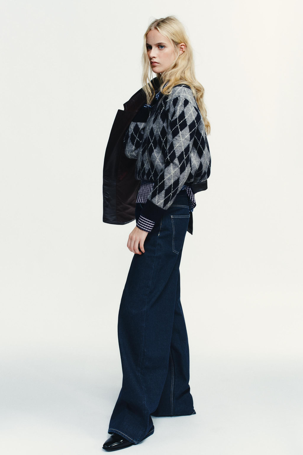 TRF EXTRA WIDE-LEG HIGH-WAIST JEANS - Zara фото 2