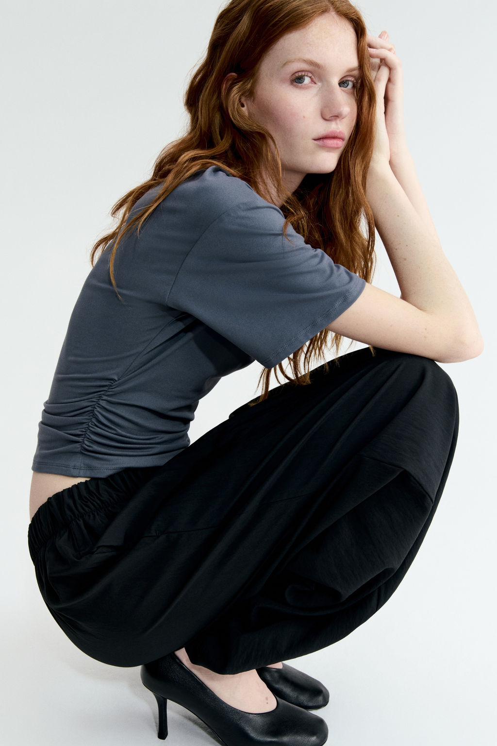Camiseta con frunces - H&m фото 2