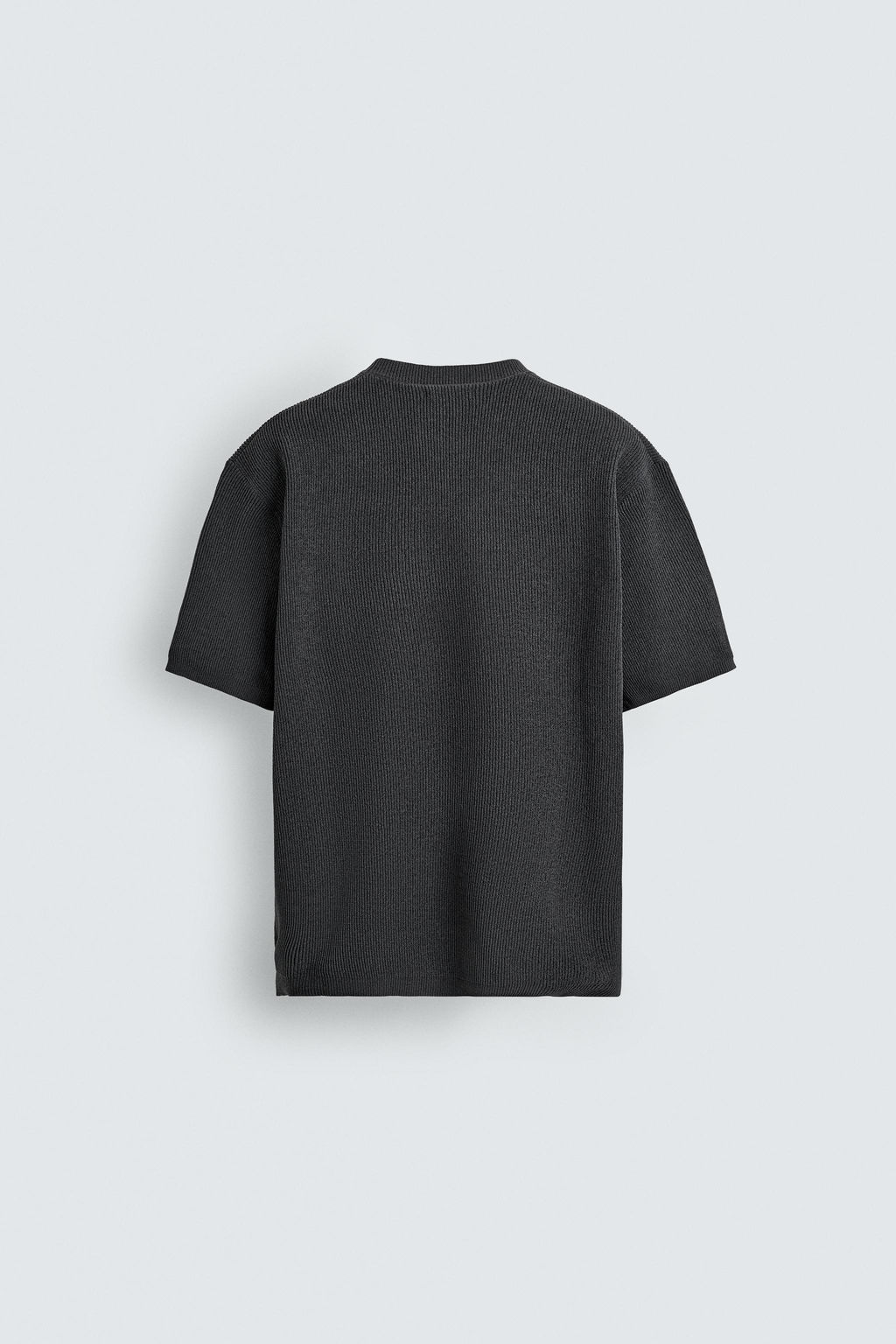 CAMISETA PUNTO ESTRUCTURA CHENILLA / Gris - Zara фото 9