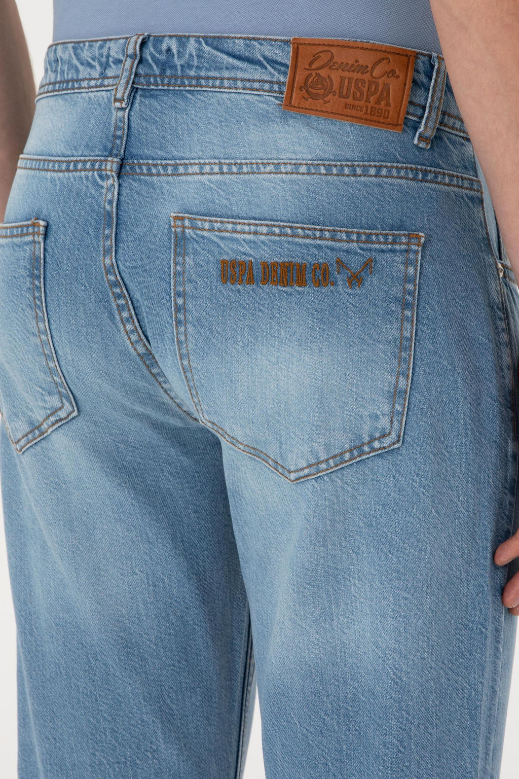 Erkek A__k Mavi Jean Pantolon Sepette S_rpriz _ndirim - U.s. polo assn фото 6