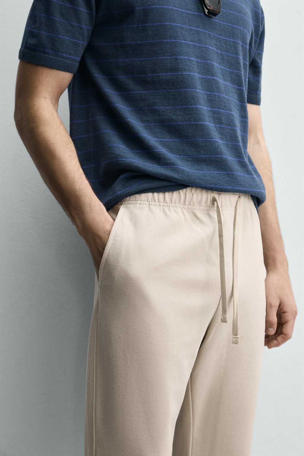 PANTAL?N CINTURA JOGGER CONFORT / Beige - Zara фото 5