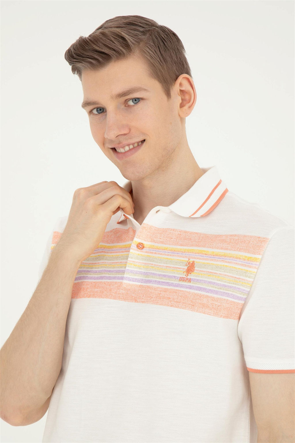 Мужская футболка цвета экрю - U.s. polo assn фото 2