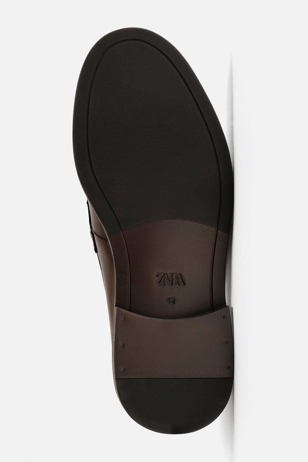 LEATHER PENNY LOAFERS - Zara фото 7