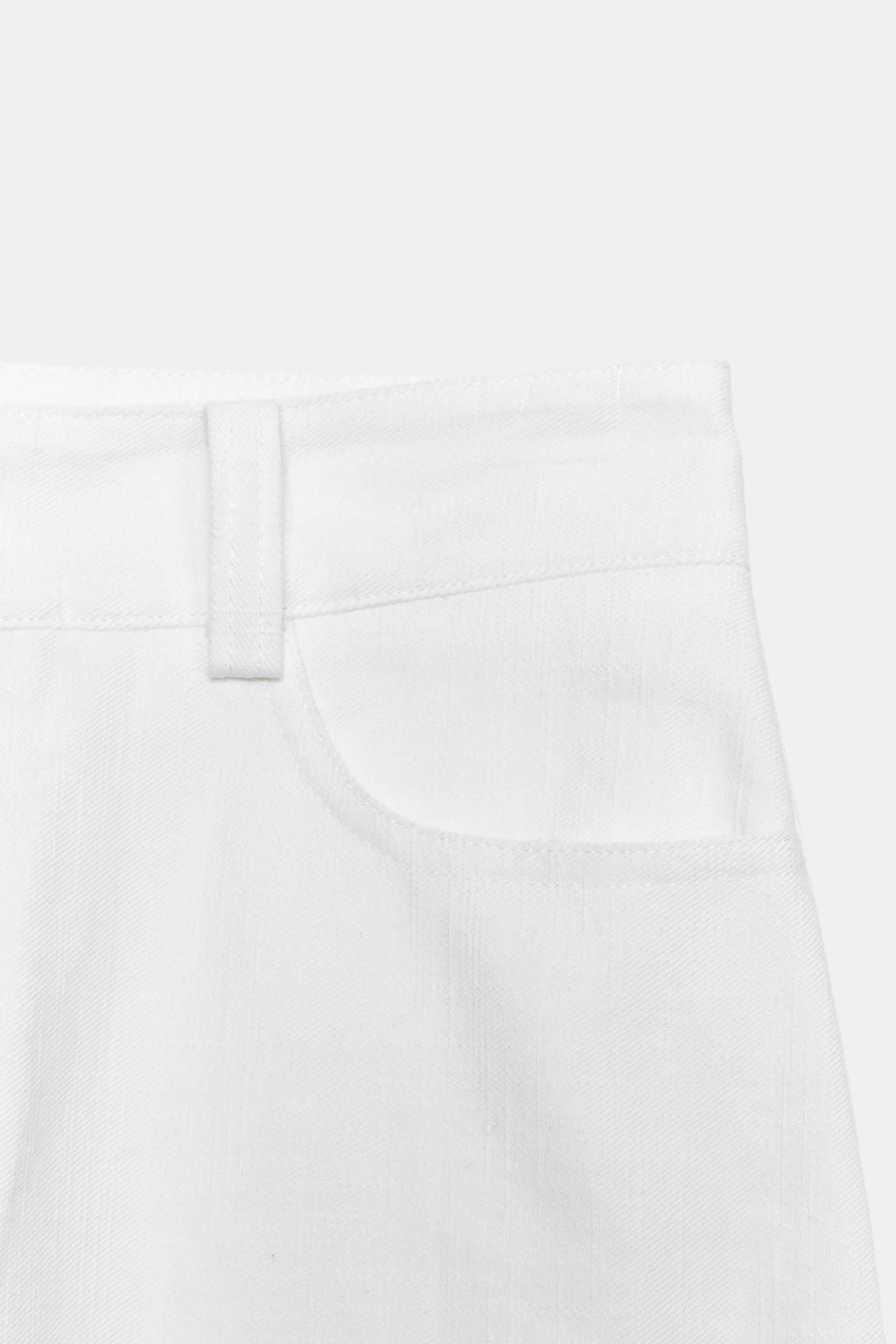PANTAL?N CULOTTE BORDADOS PERFORADOS / Blanco - Zara фото 17