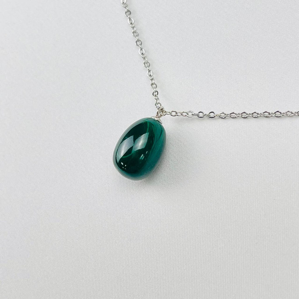 Кулон на цепочке из Малахита 42 см +