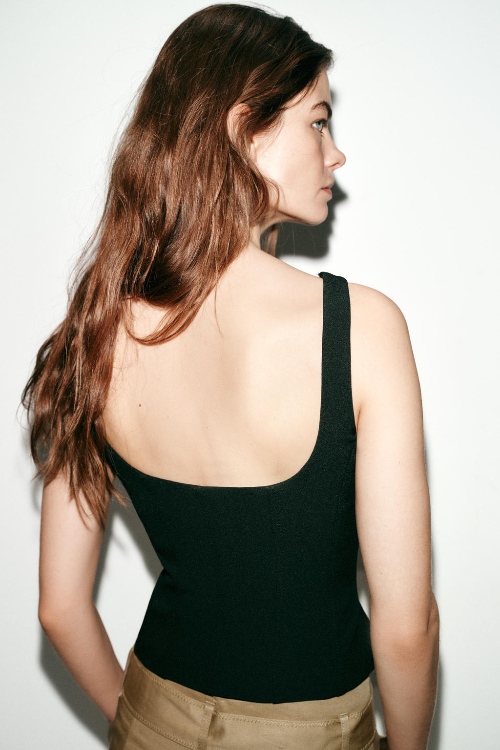 TOP CORSETERO CREMALLERA / Negro - Zara фото 6