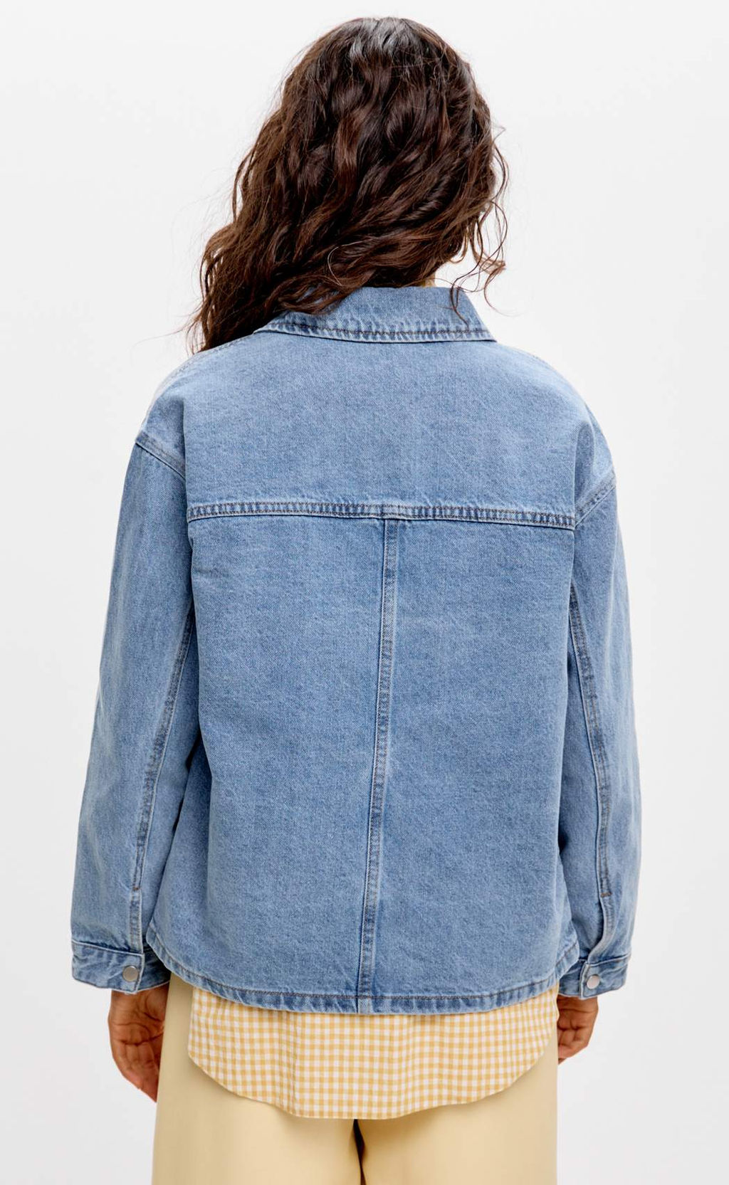 Куртка джинс F612-1259 middle blue - Fine joyce фото 7