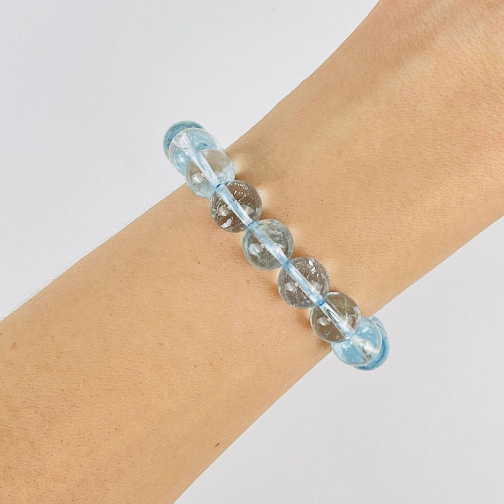 Браслет из голубого Топаза 18 см