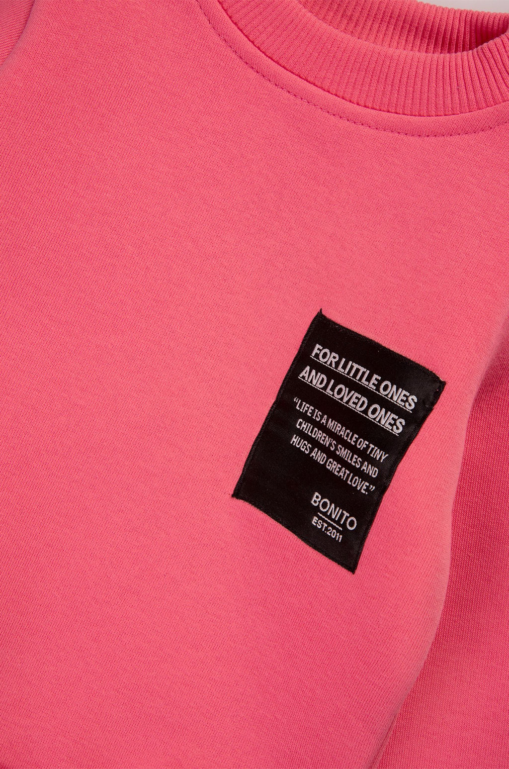 Теплый костюм для девочки из футера с начесом Bonito  фото 11