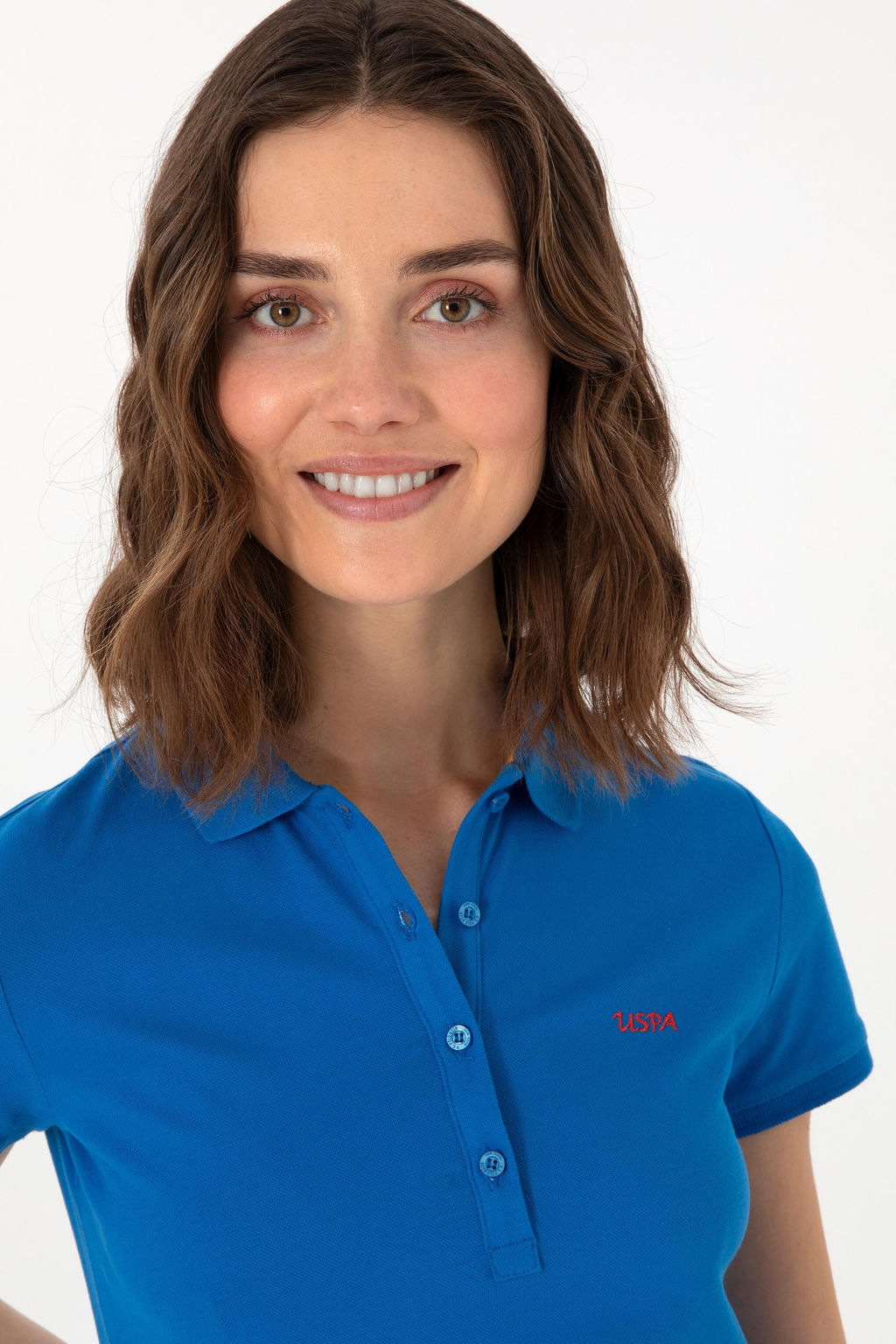 Kad_n Kobalt Mavi Basic Polo Yaka Ti__rt Sepette S_rpriz _ndirim - U.s. polo assn фото 3