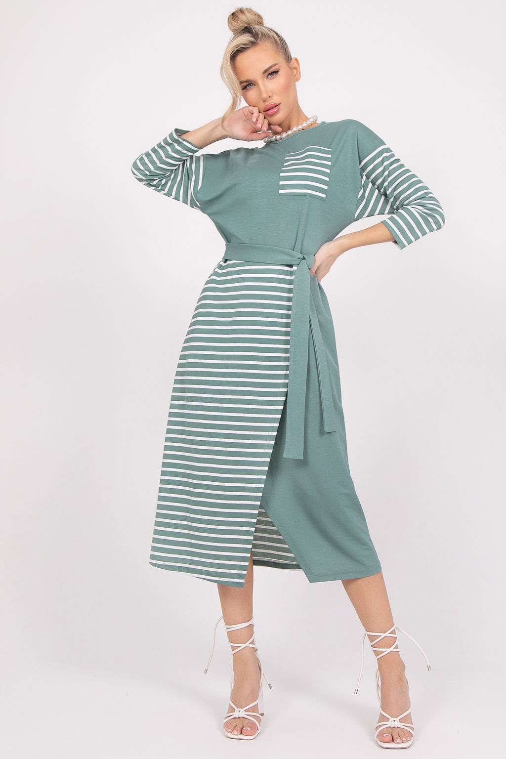 Платье Габи (шалфей) - Эльза фото 4