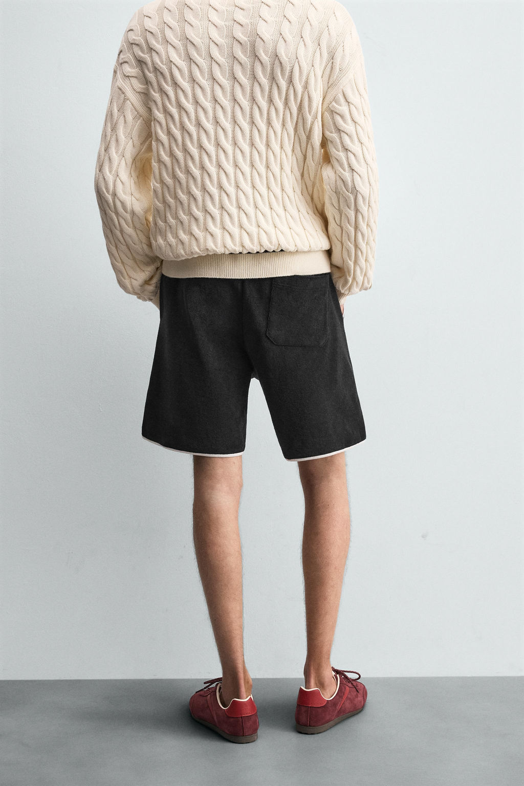 CONTRAST TOWELLING BERMUDA SHORTS - Zara фото 3