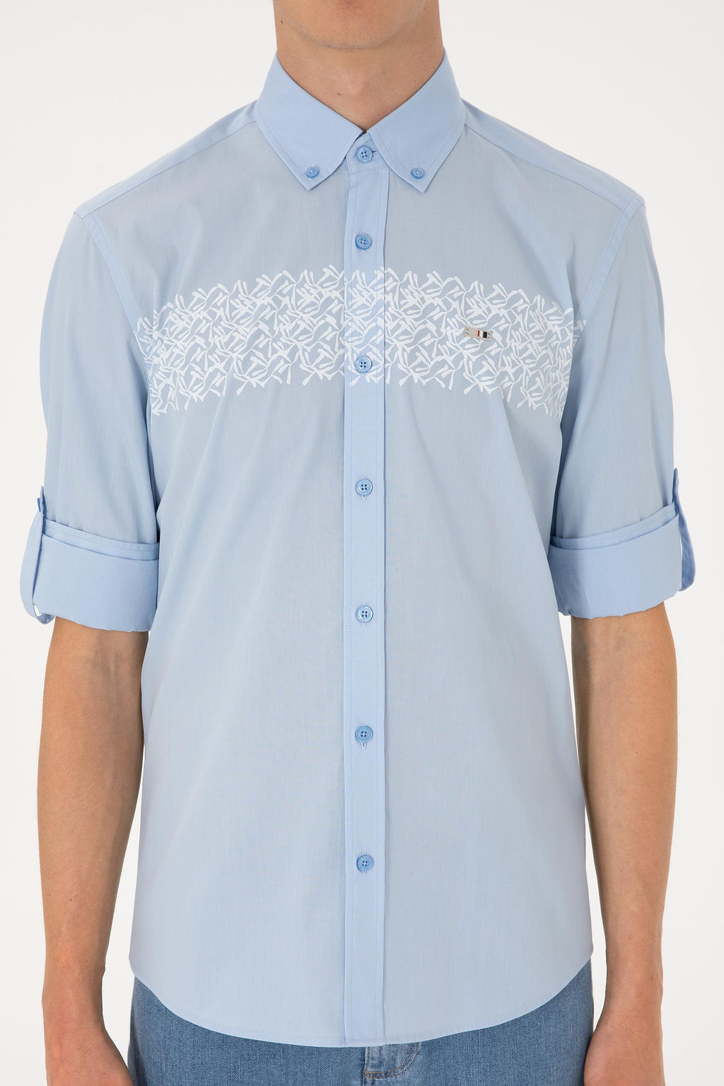 Erkek A__k Mavi Uzun Kollu G_mlek Sepette S_rpriz _ndirim - U.s. polo assn фото 6