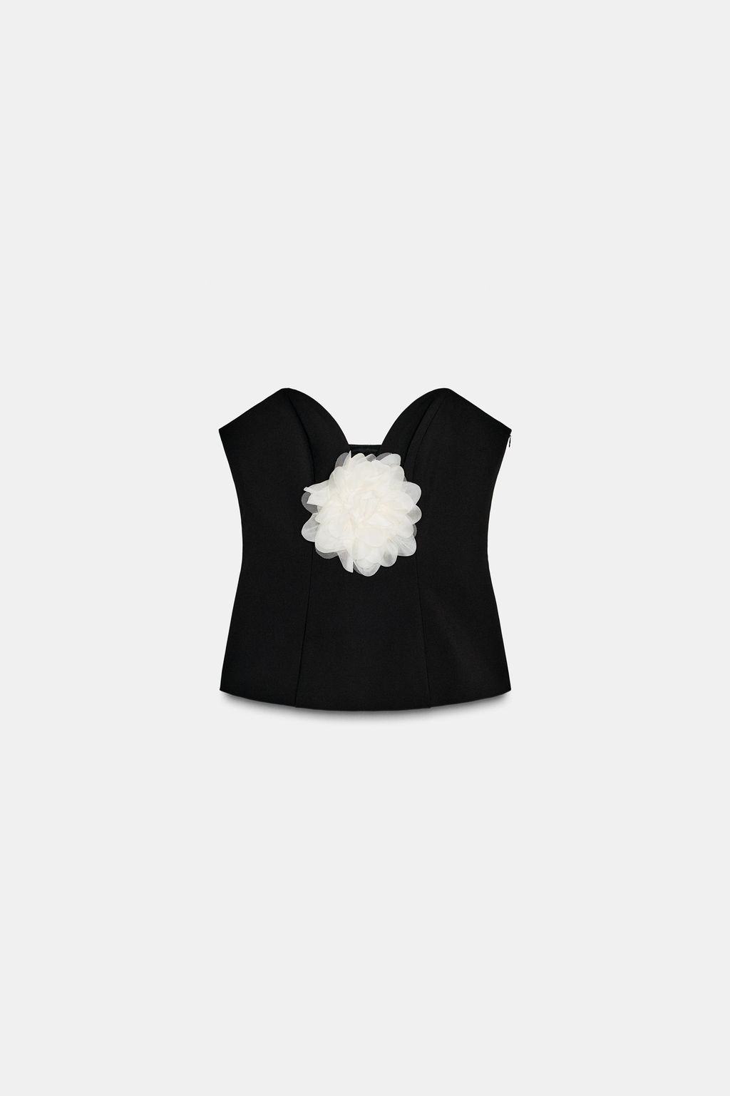 CONTRAST FLOWER BANDEAU TOP - Zara фото 6