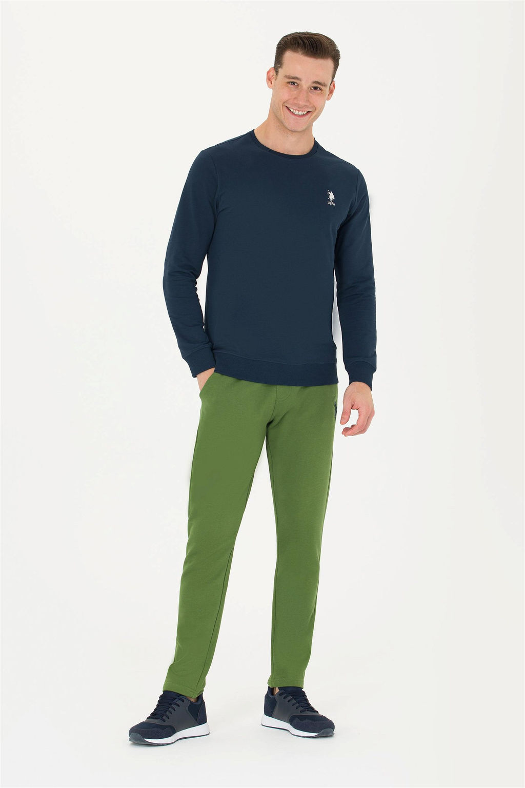 U. S. Polo Assn Мужские зеленые спортивные штаны - U.s. polo assn фото 8