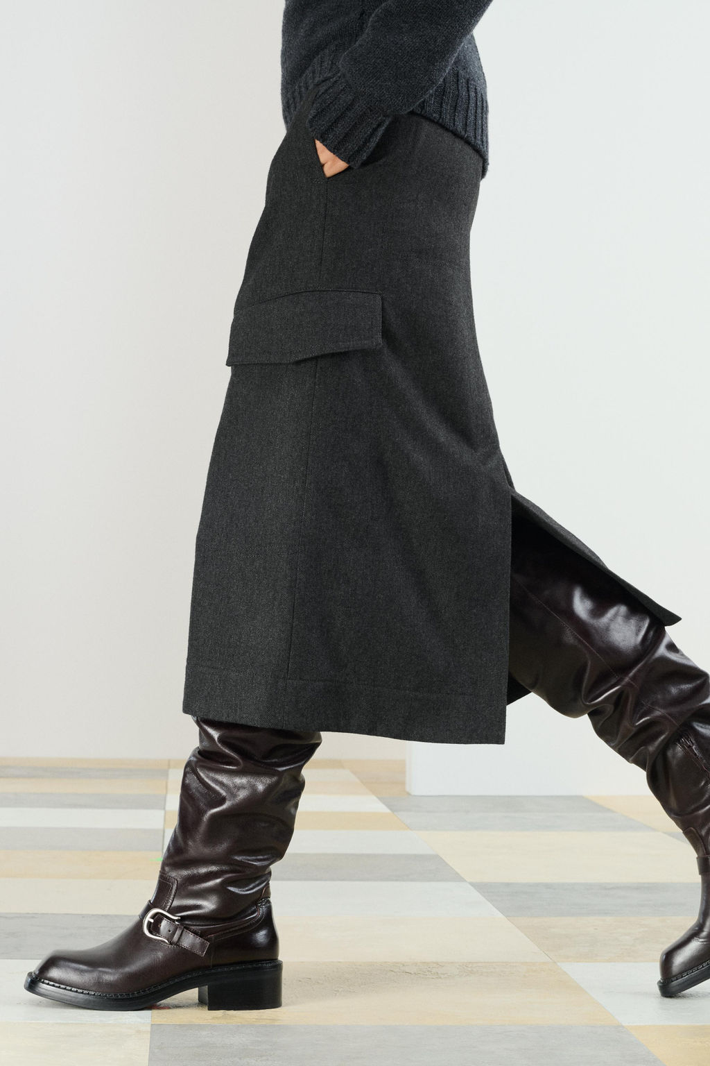 STRGHT CRG PCKTS SKRT - Zara фото 2