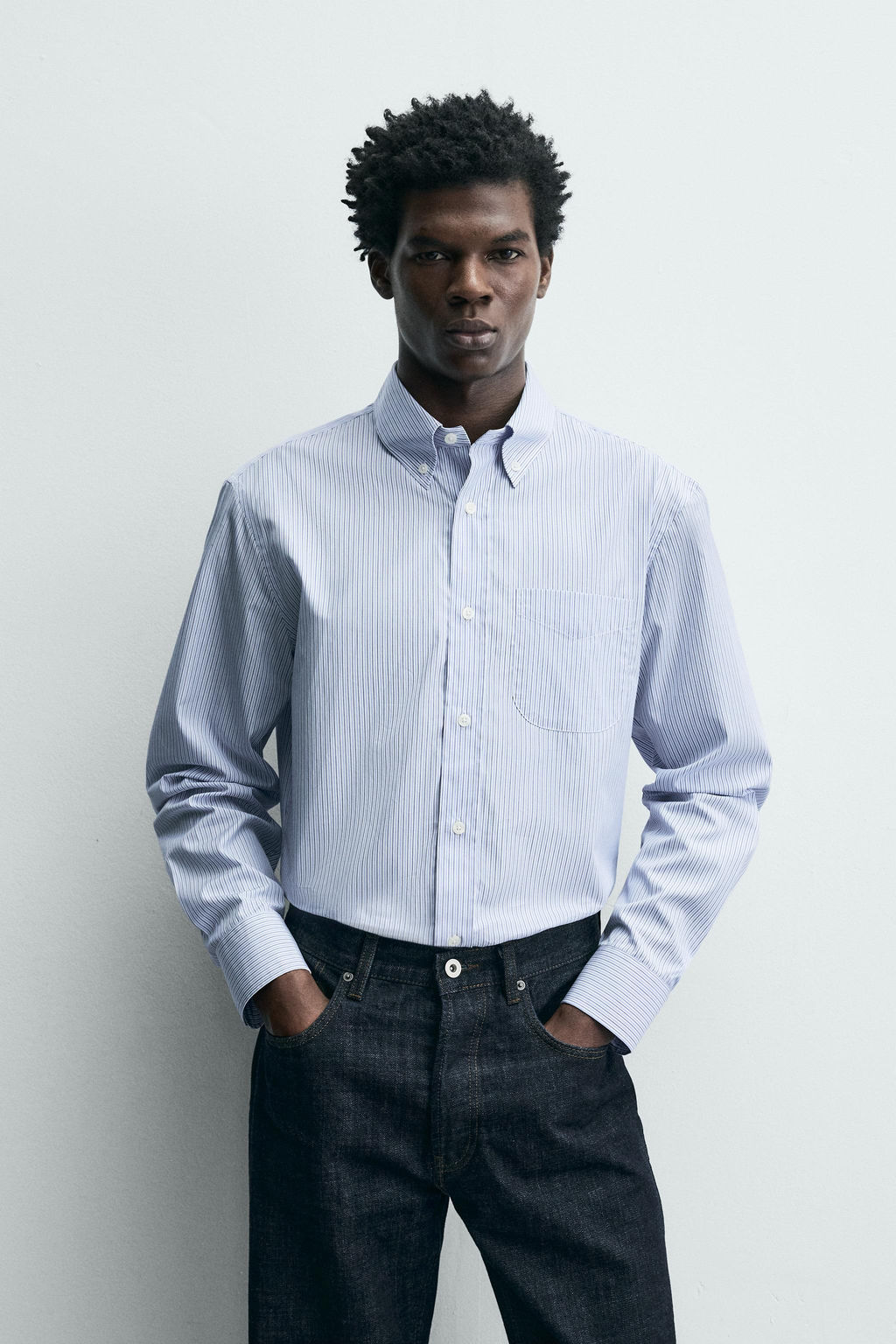 TEXTURED STRIPED SHIRT - Zara фото 2