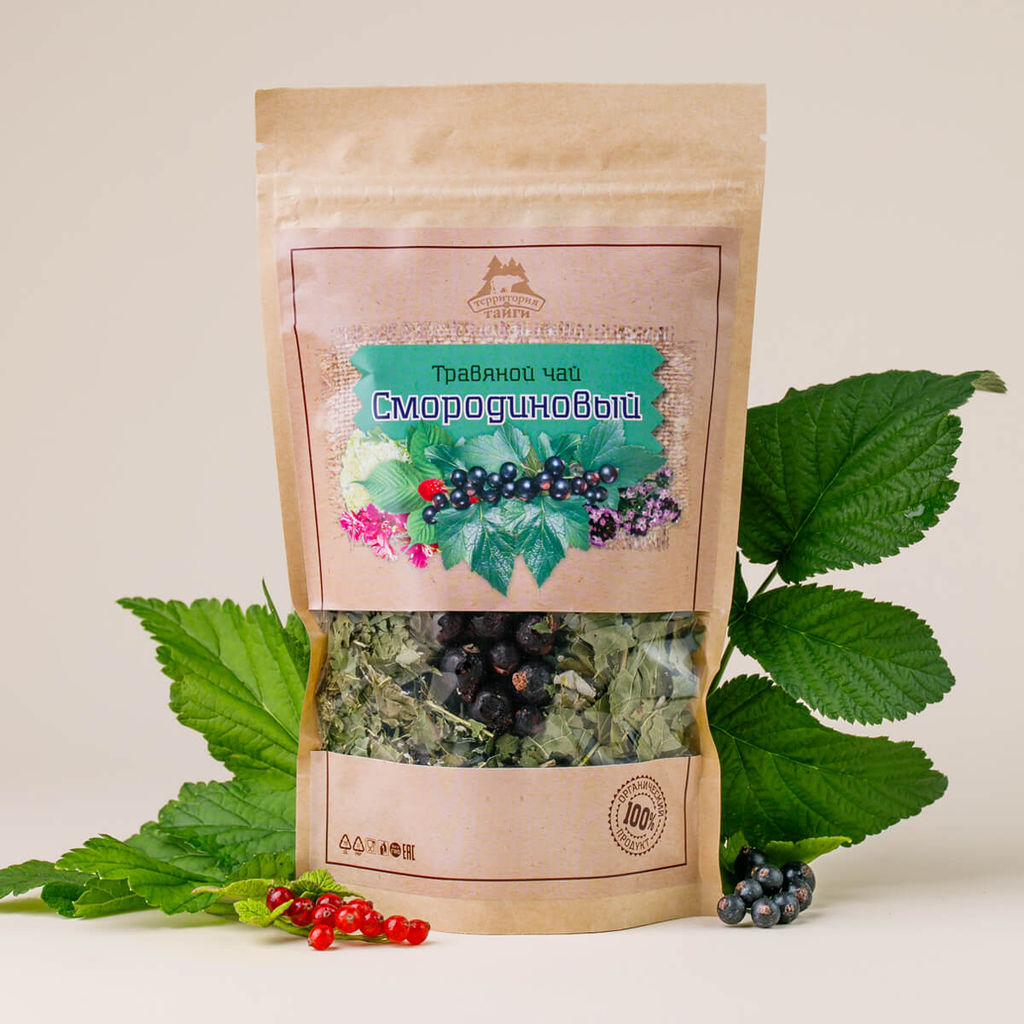 Травяной чай Смородиновый/ 50г - Территория тайги фото 3