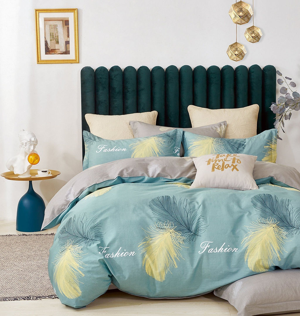 Постельное белье - Поплин 6198 Парочка 2-спальный с Евро простыней - Luteks фото 2