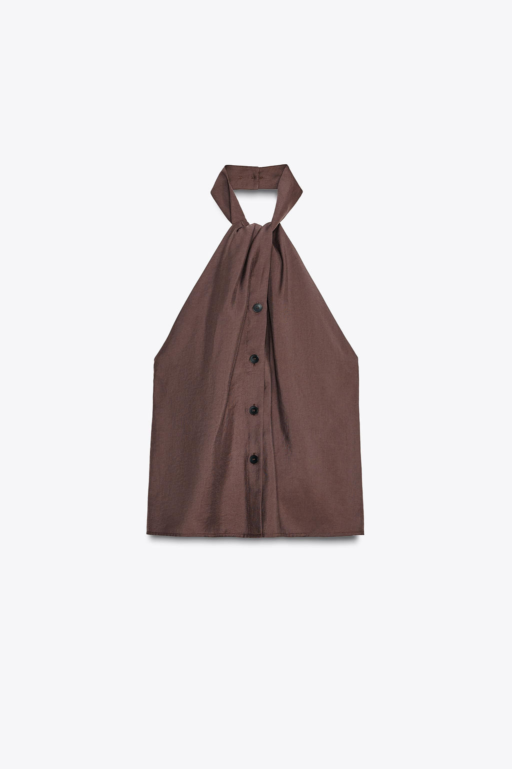 KNOTTED HALTER WAISTCOAT TOP - Zara фото 6