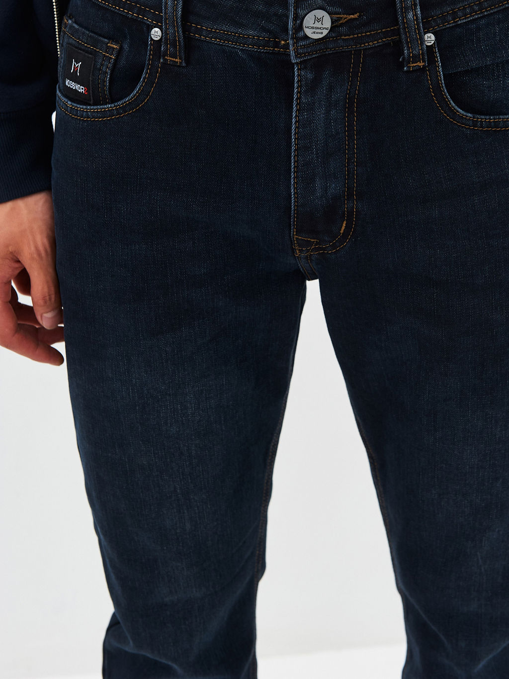 Утепленные мужские джинсы прямые кроя с начесом - Mossmore фото 16