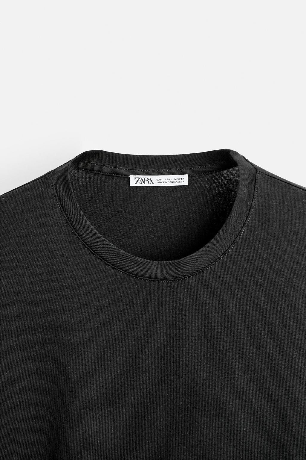 BASIC SLIM FIT T-SHIRT - Zara фото 16
