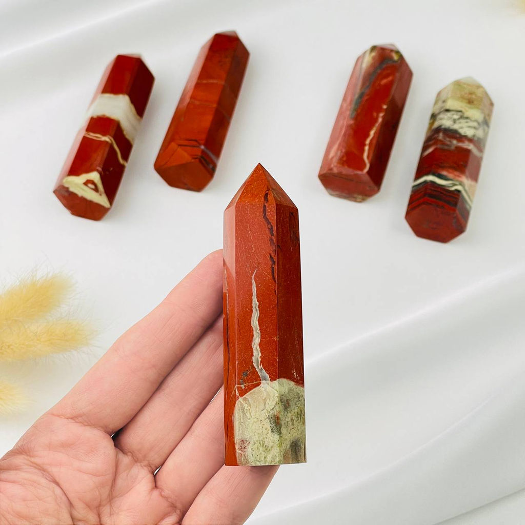 Кристалл из кирпичной Яшмы - Радуга самоцветов фото 2