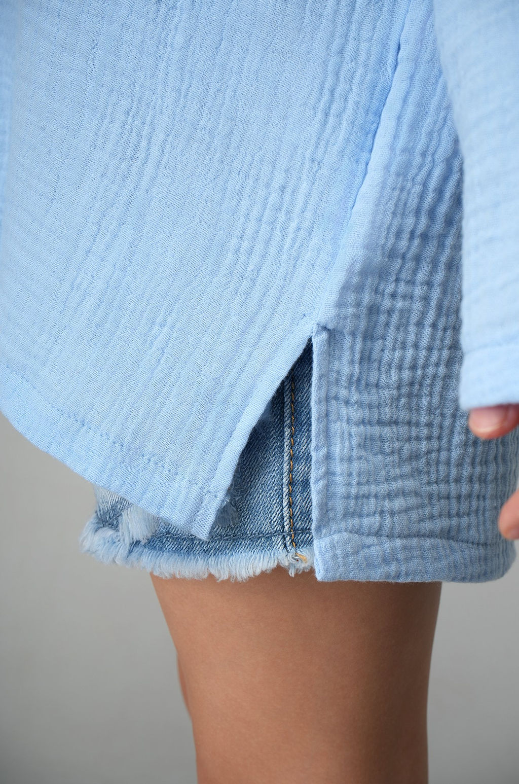 Детская хлопковая пляжная туника из муслина Happyfox