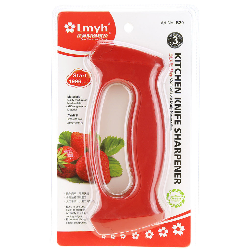 Ножеточка пластмассовое основание Универсал для ножниц, ножей, кос, топоров, 16,5х6,5х2,5см, цвета микс, в блистере (Китай) - Домашняя мода фото 3