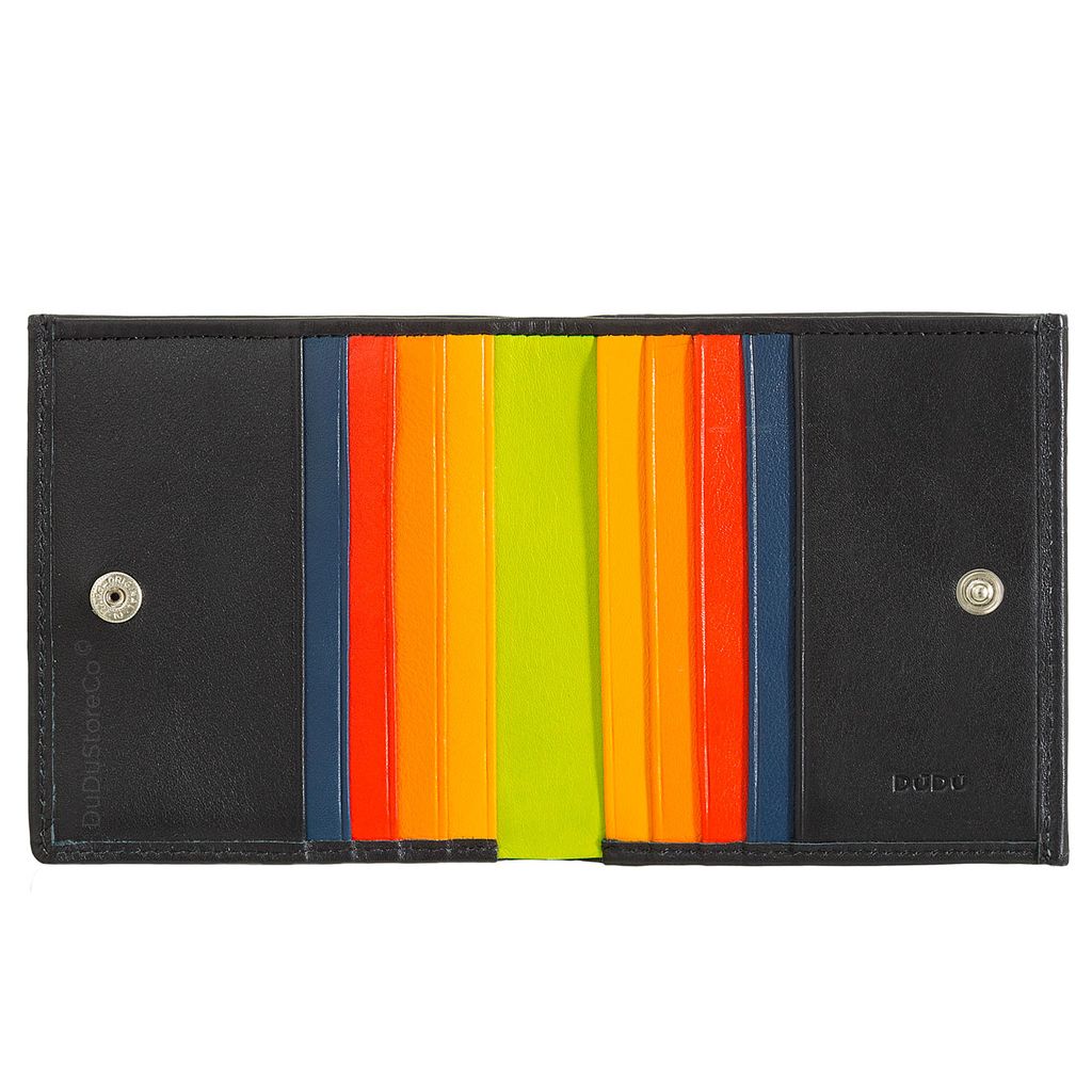 Итальянский кожаный кошелек DuDu серии Flavio | черный - Dudubags фото 2