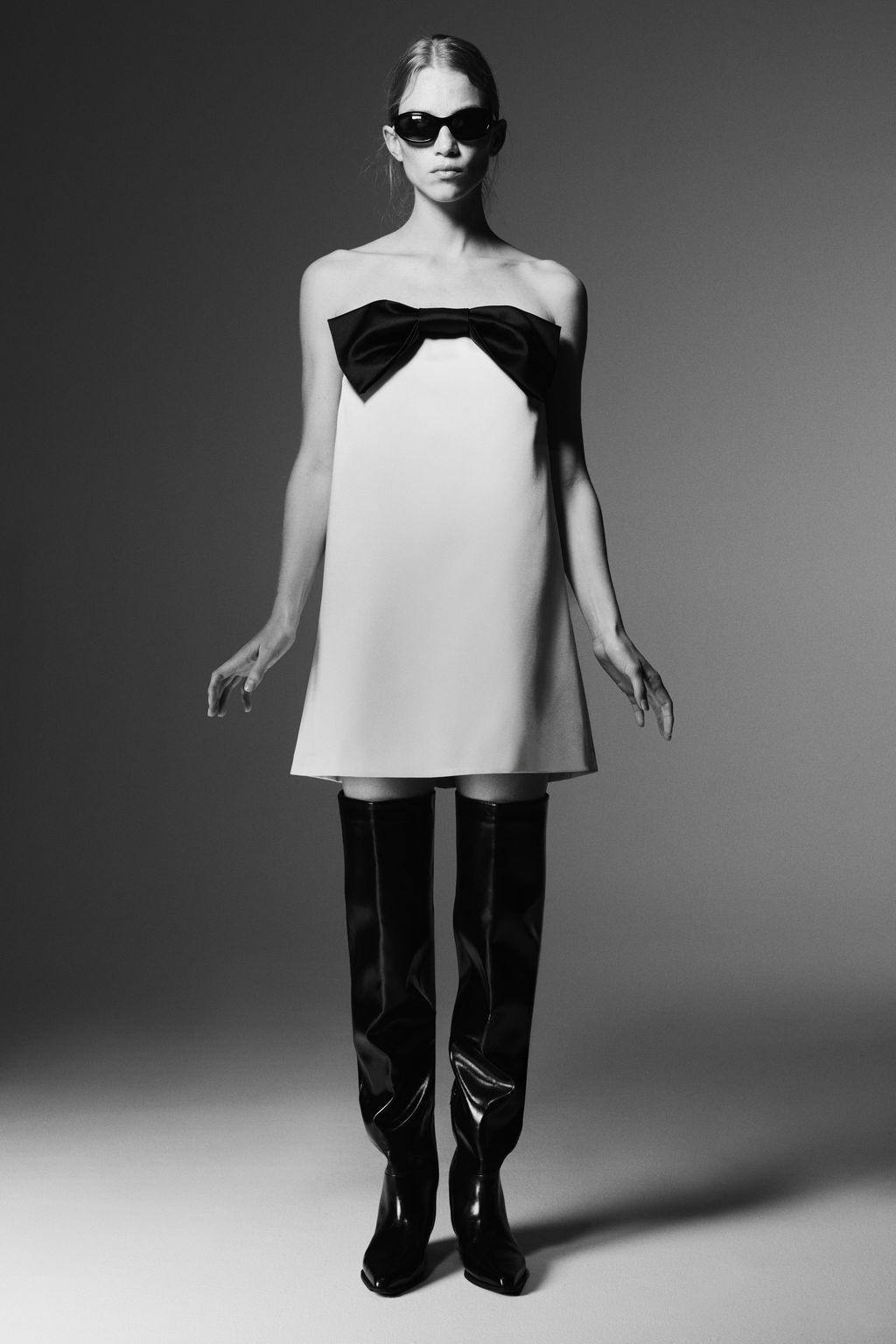 Vestido bandeau con lazo - H&m фото 3