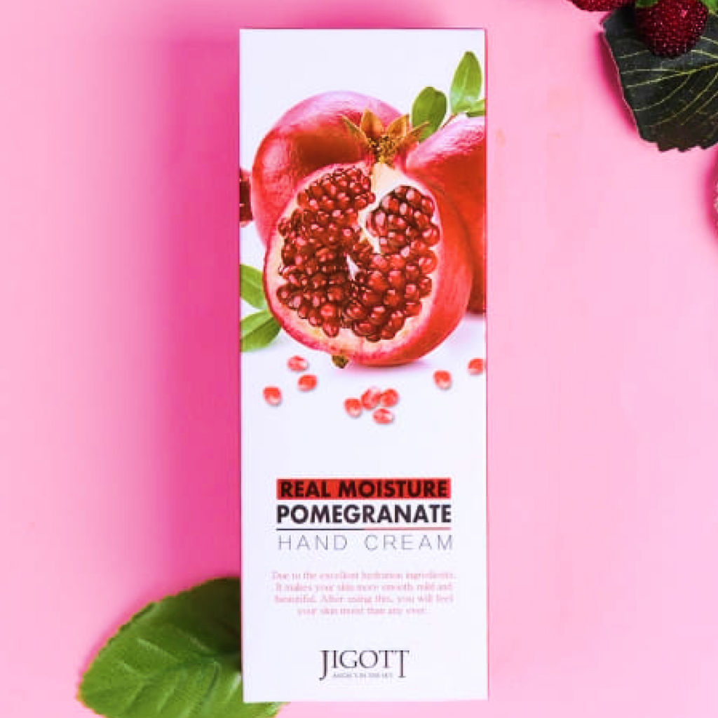 Jigott Крем для рук с экстрактом граната / Real Moisture Pomegranate Hand Cream, 100 мл