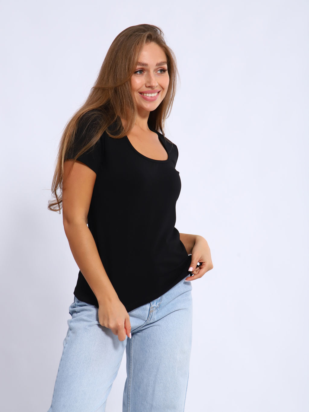 Футболка женская 6-203 (чёрный)