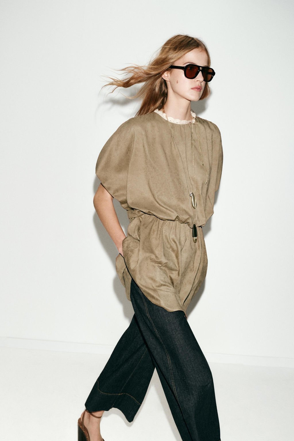 FAUX SUEDE SHORT DRESS - Zara фото 13
