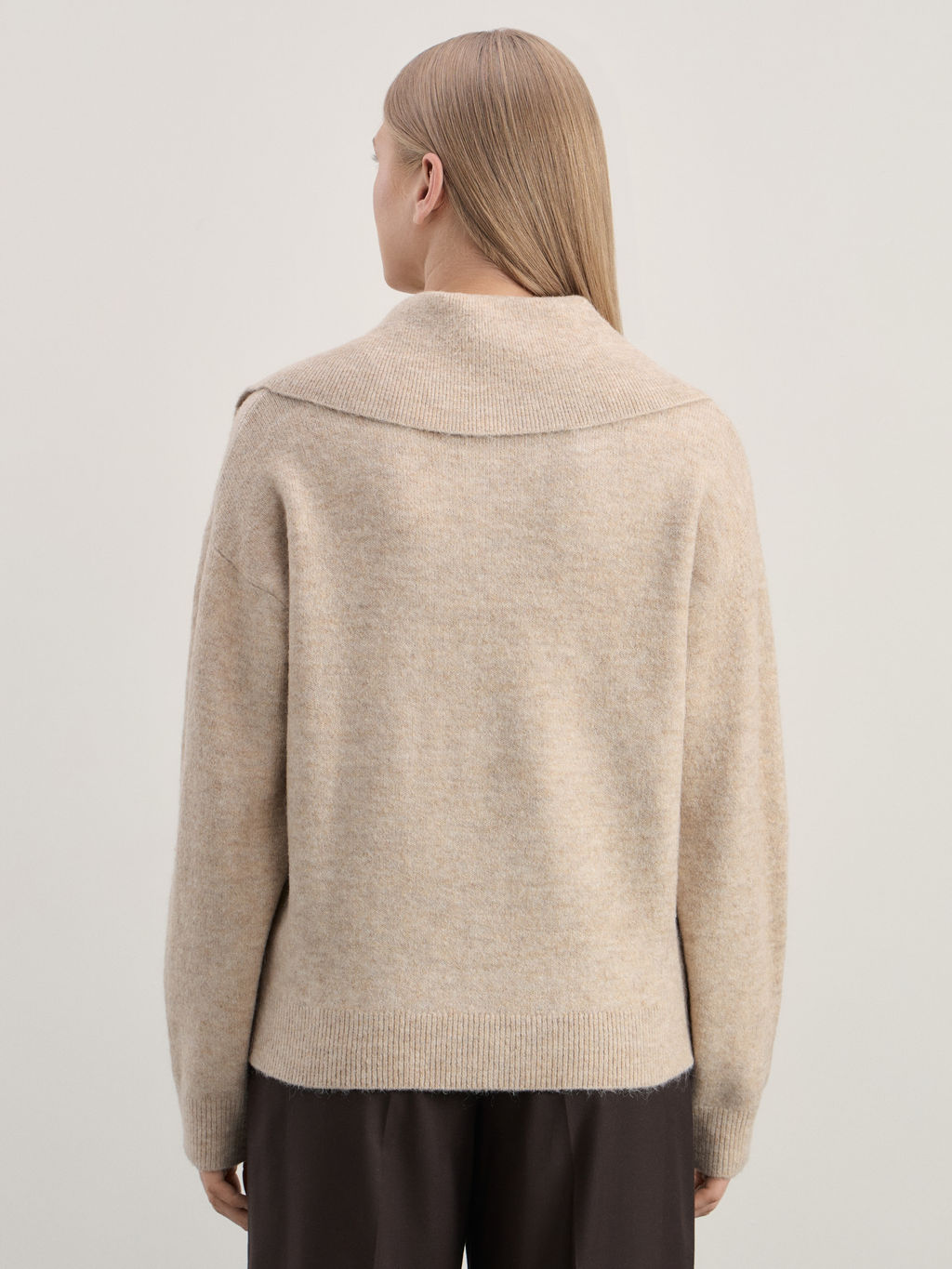 Джемпер с воротником поло / Zarina  фото 5