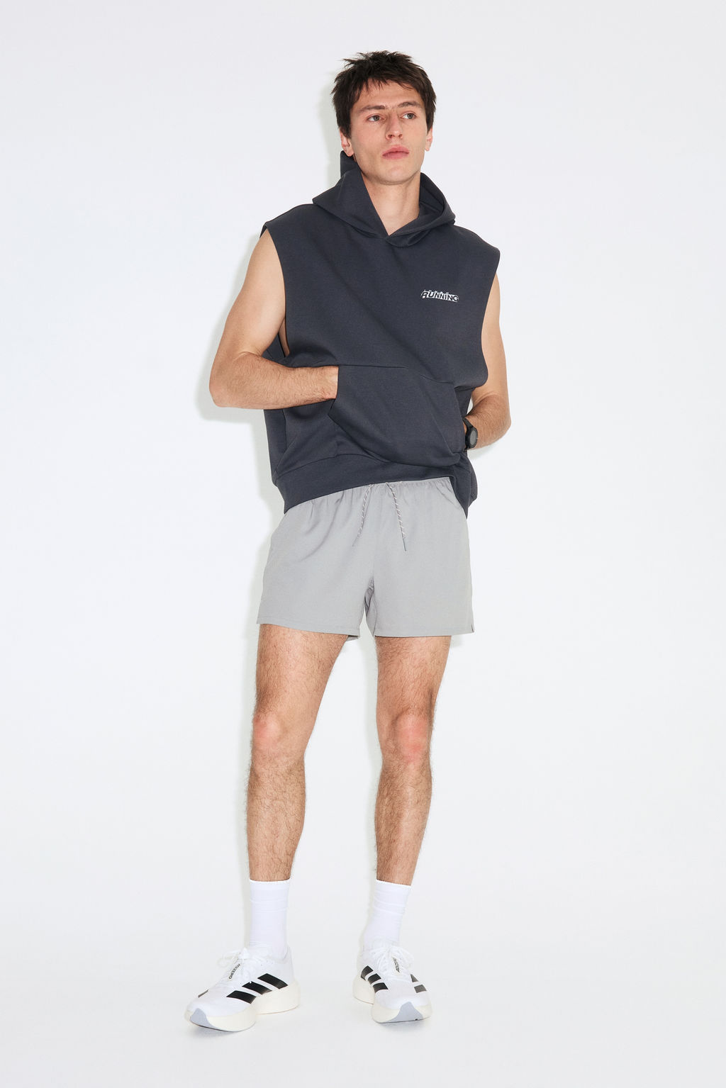 Pantal?n corto de running Lightweight Quick Dry - H&m фото 11