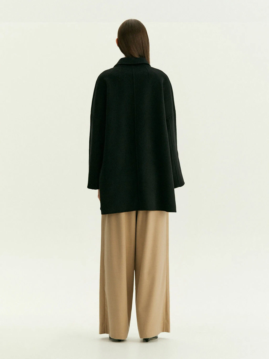 Полупальто-халат из шерсти, R136/agato