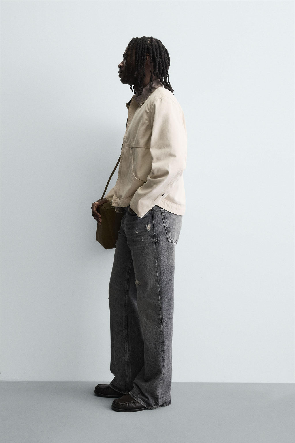 CONTRAST COLLAR JACKET - Zara фото 3