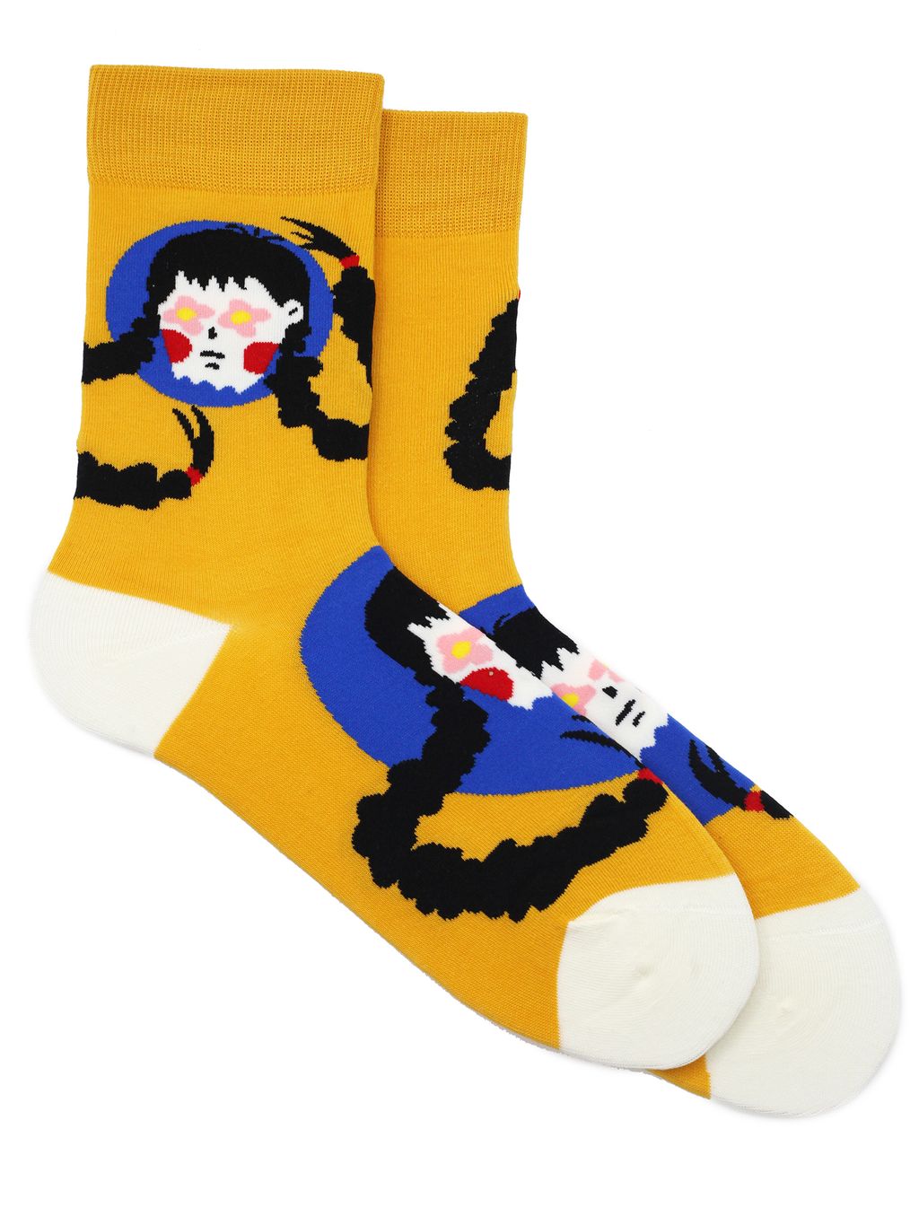 Носки р.35-40 Девочка с косами - Krumpy фото 4