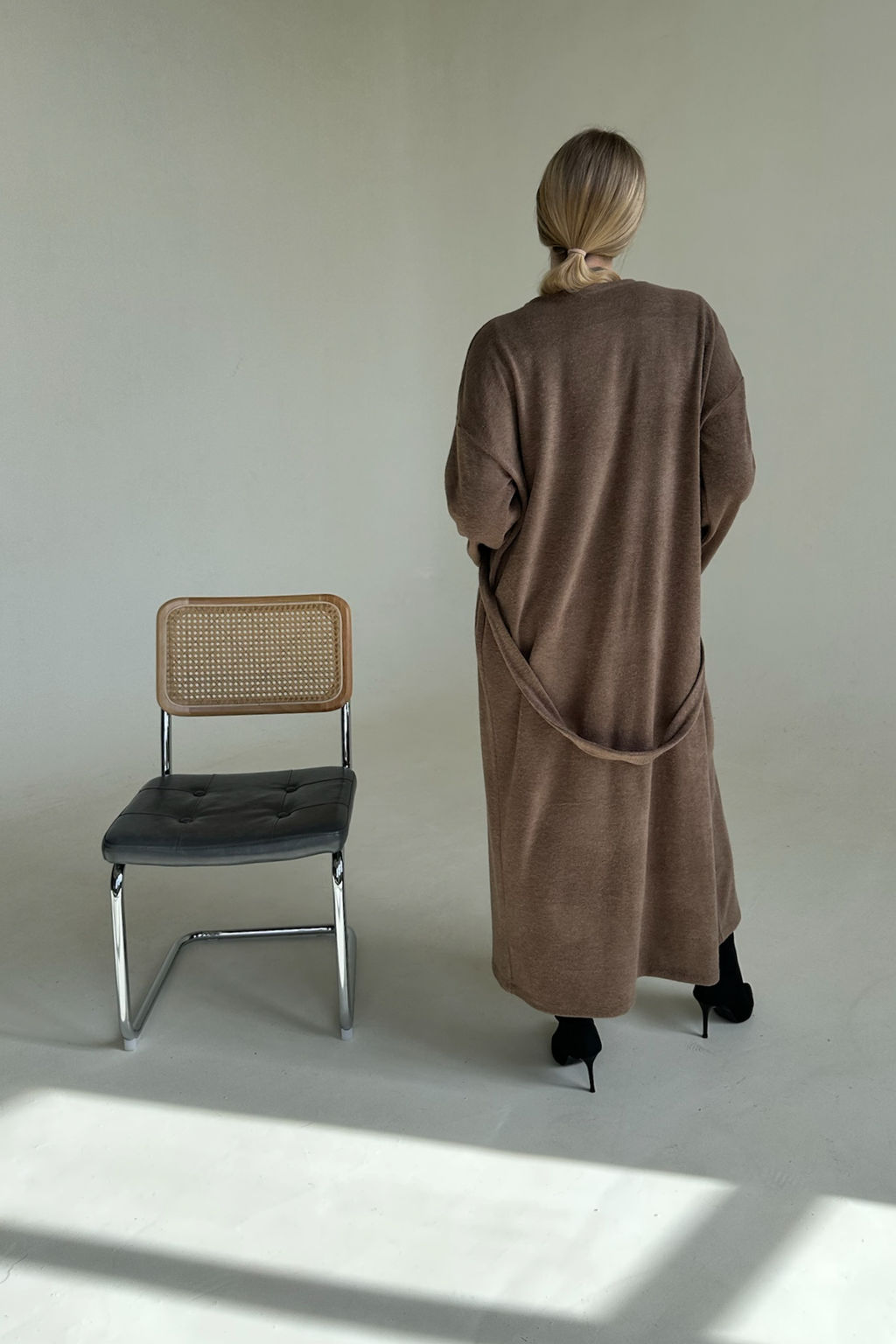 Кардиган WOOL044/04/Коричневый - M&G all natural фото 3