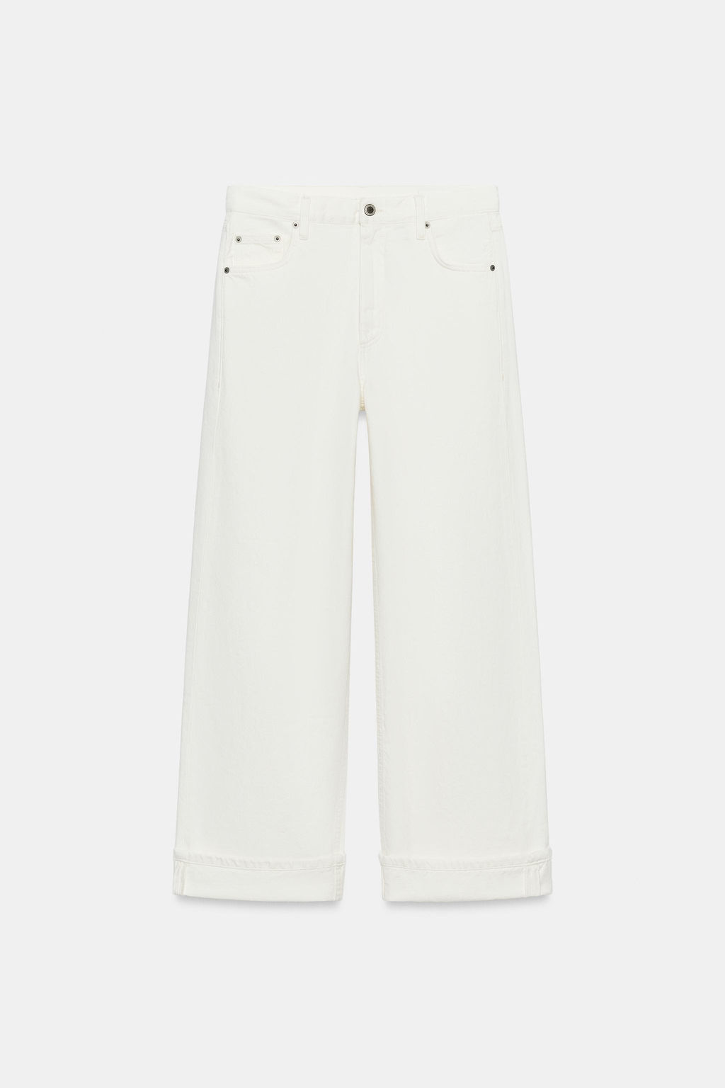 JEANS ZW COLLECTION BAGGY TIRO MEDIO / Blanco roto - Zara фото 6