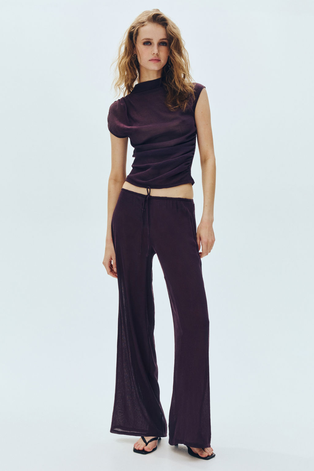 Pantal?n transparente con cord?n de ajuste - H&m фото 2
