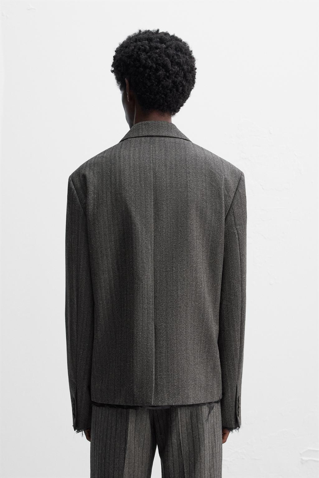 STRIPED SUIT BLAZER X HARRY LAMBERT - Zara фото 3