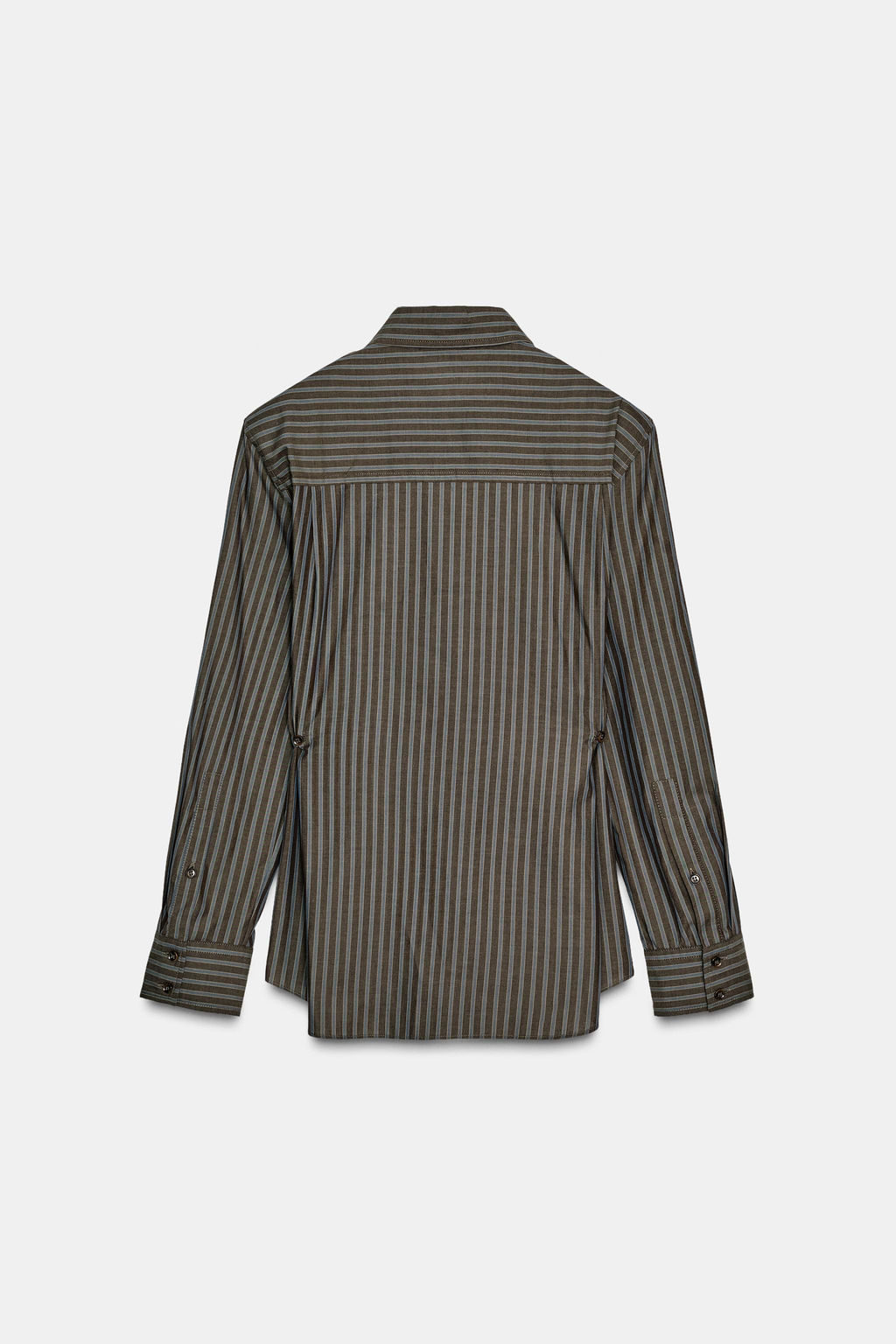 STRIPED POPLIN SHIRT - Zara фото 8