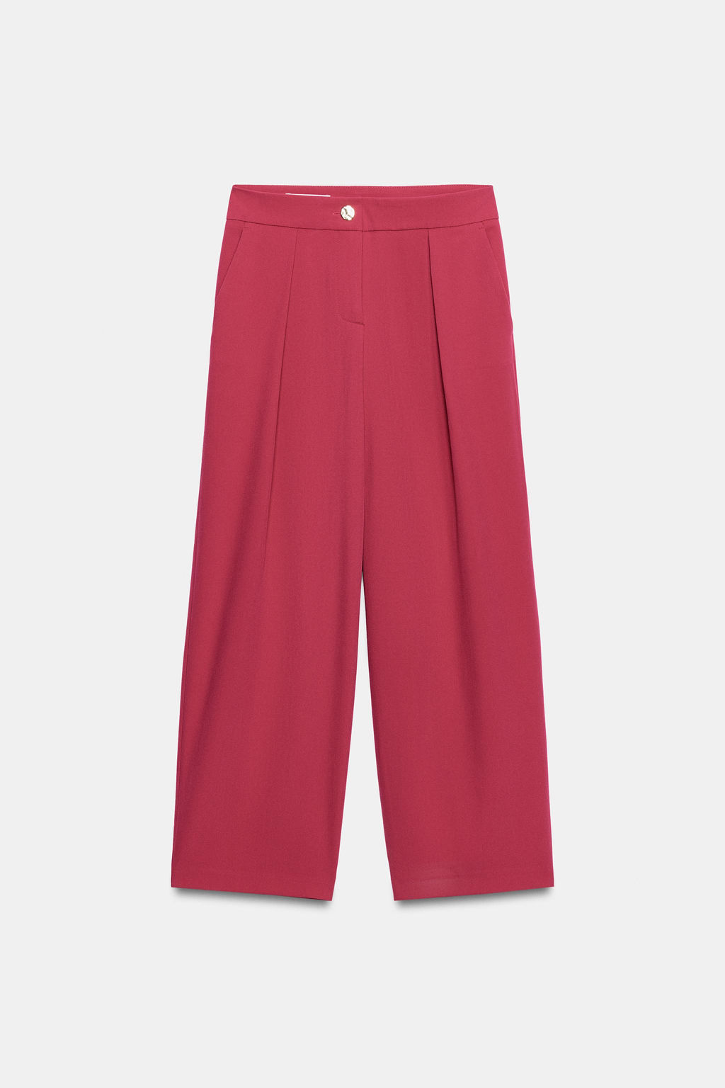 PANTAL?N CARROT PLIEGUES / Fucsia - Zara фото 5