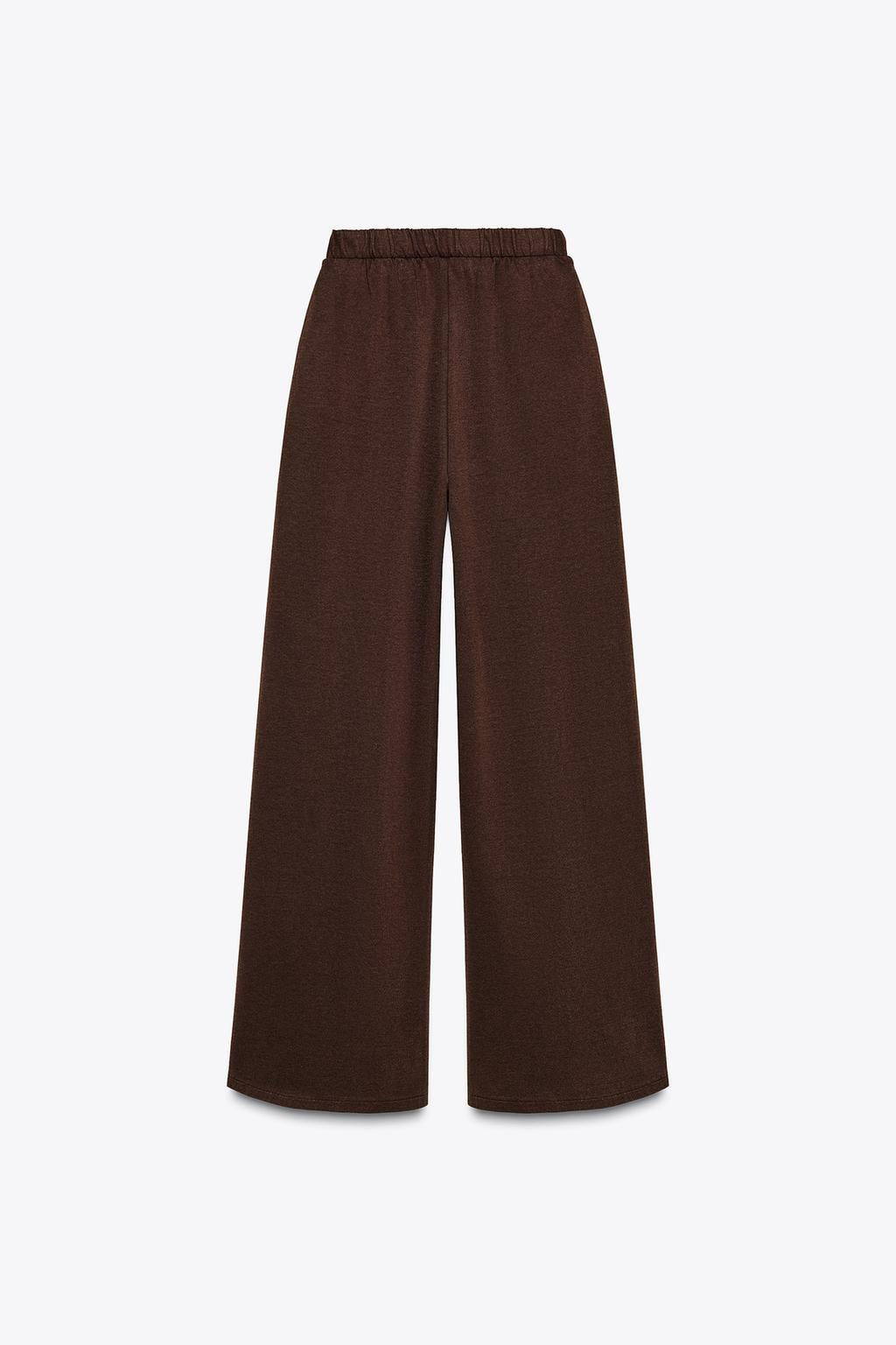 WASHED-EFFECT INTERLOCK TROUSERS - Zara фото 14