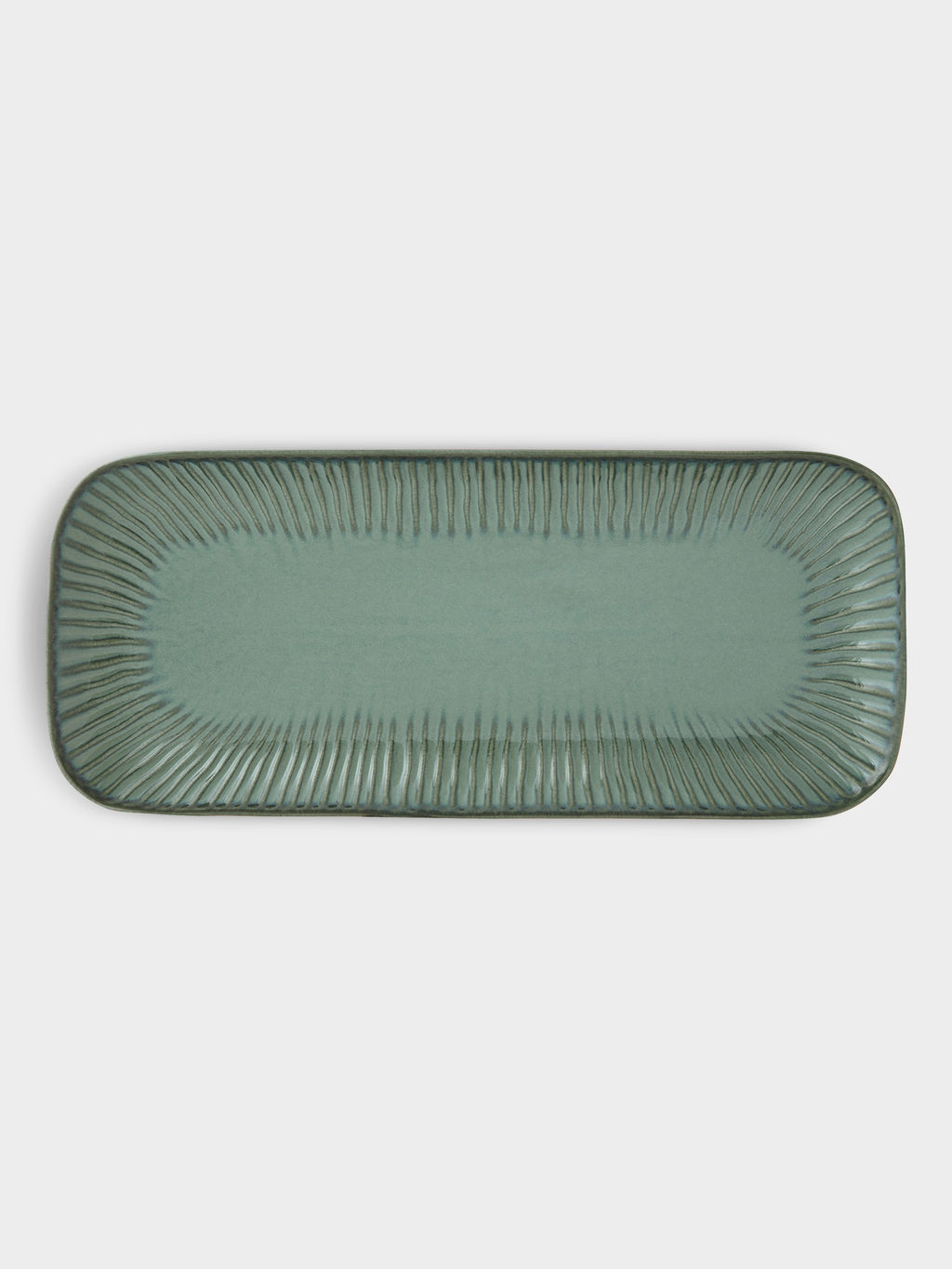 Блюдо прямоугольное Gallery, зелёное, 36х16 см - Easy life фото 3