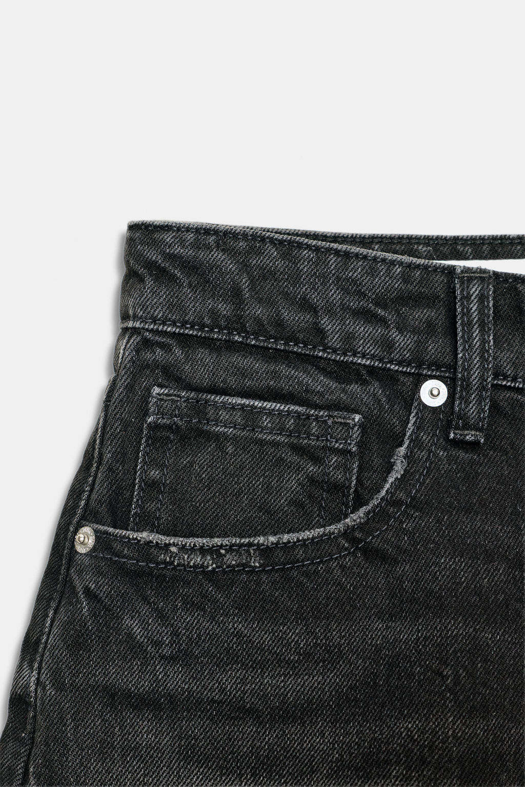 HIGH-WAIST CURVED DENIM SHORTS - Zara фото 49
